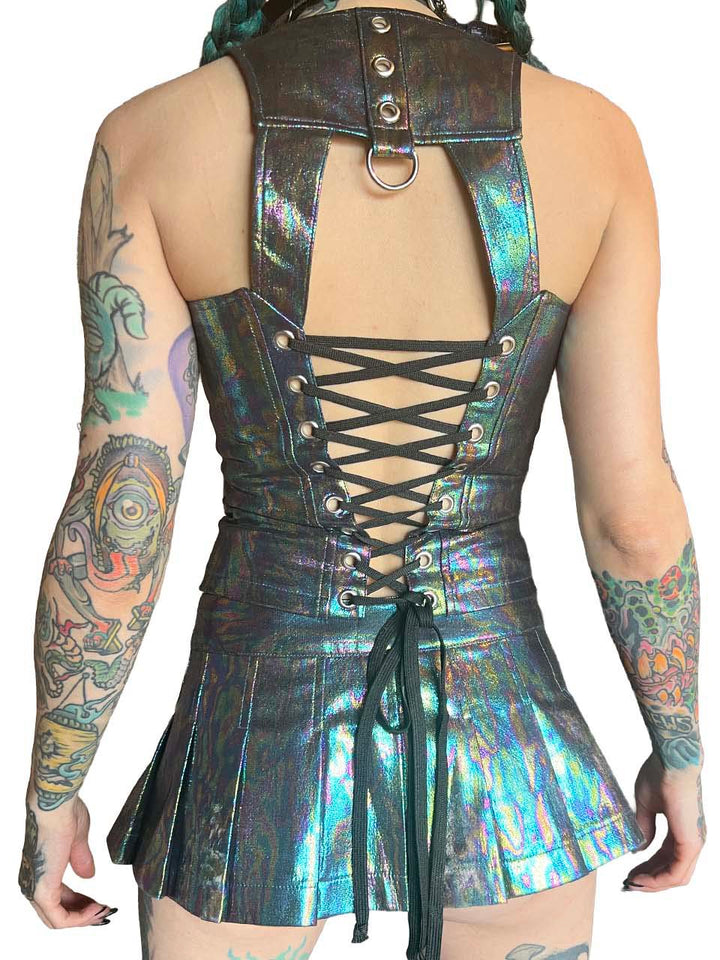 Oil Spill Bustier Top
