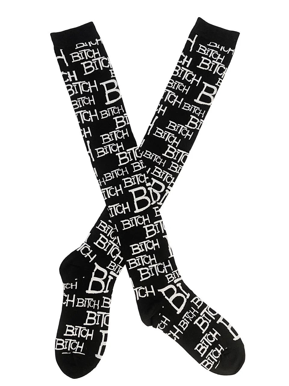 BITCH Thigh High Socks