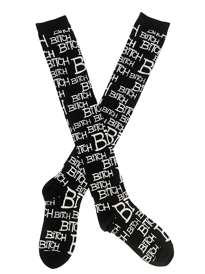 BITCH Thigh High Socks