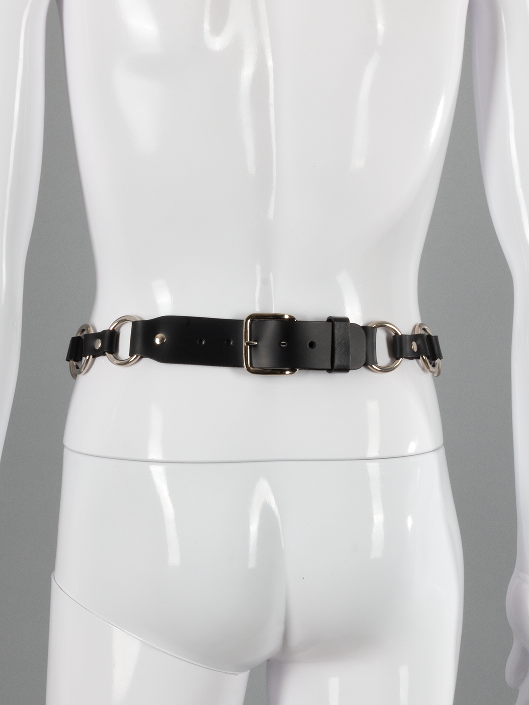 Leather Belt with O-Rings