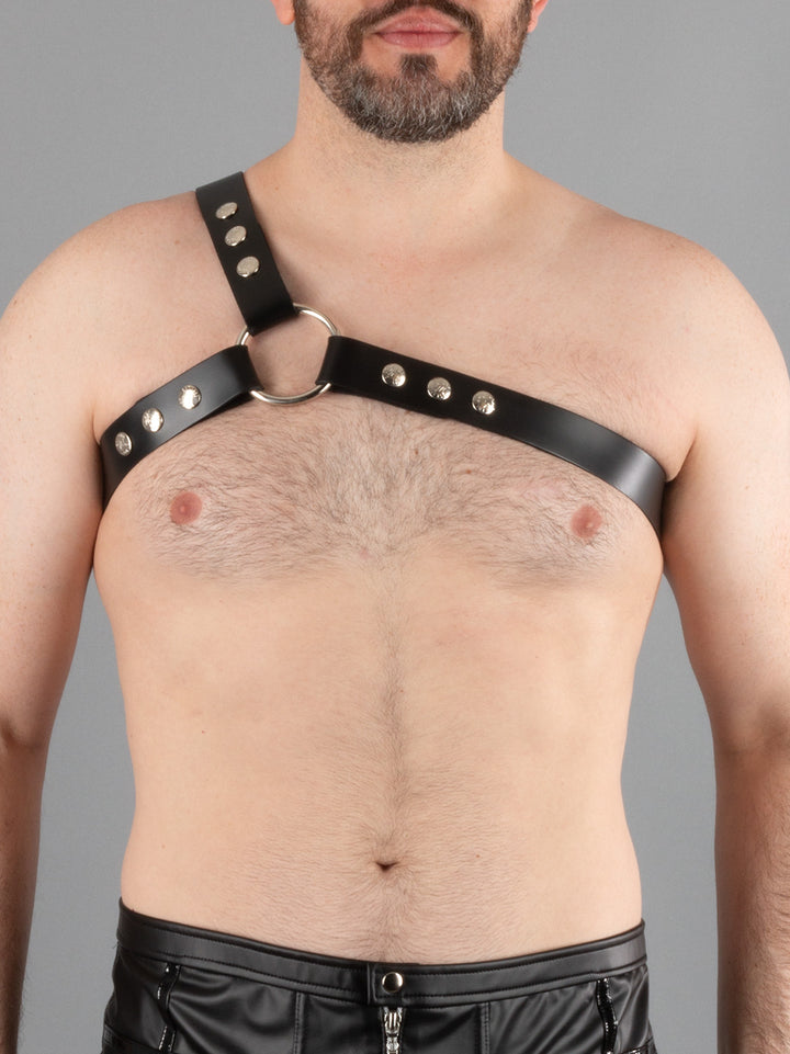 Asymmetrical Leather Harness