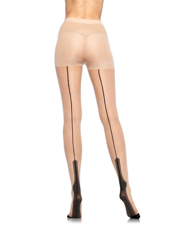 Sheer Havana Heel Tights