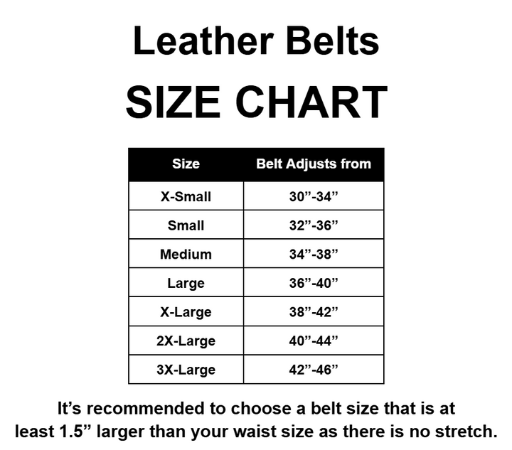 Leather Belt with Tie Plate
