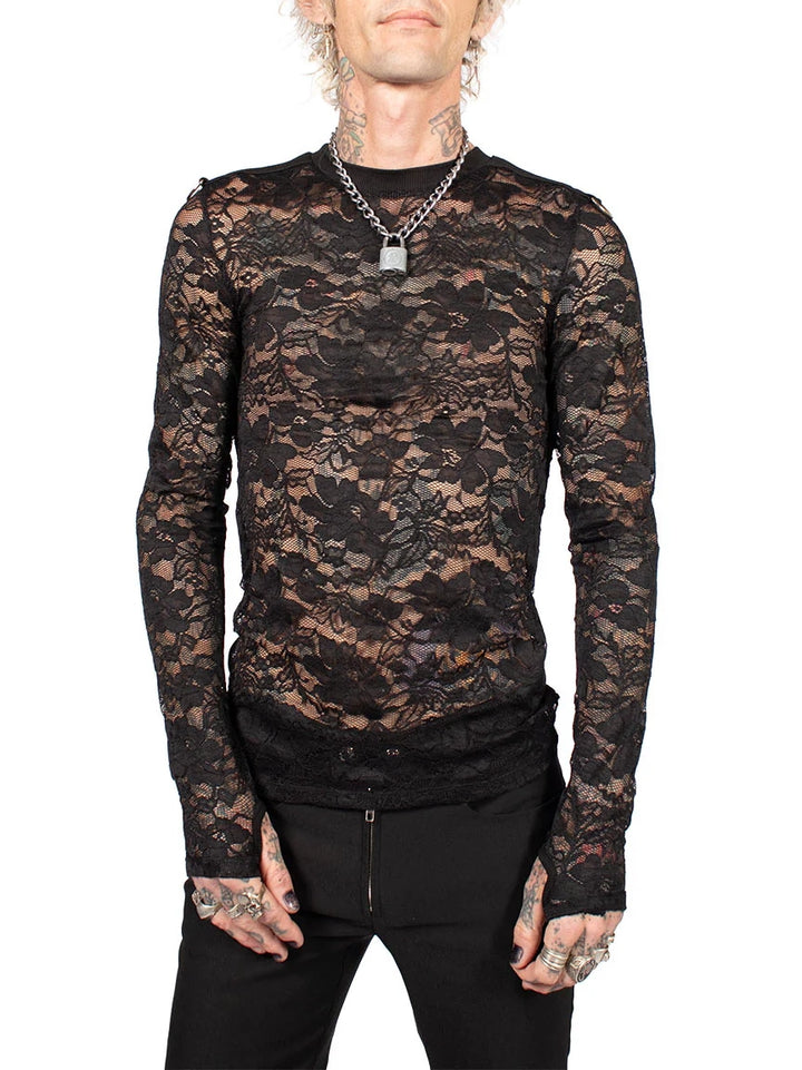 Long Sleeve Lace Shirt