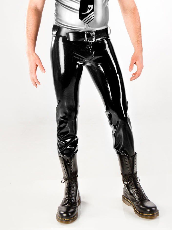 Latex Pants with Snap Closure