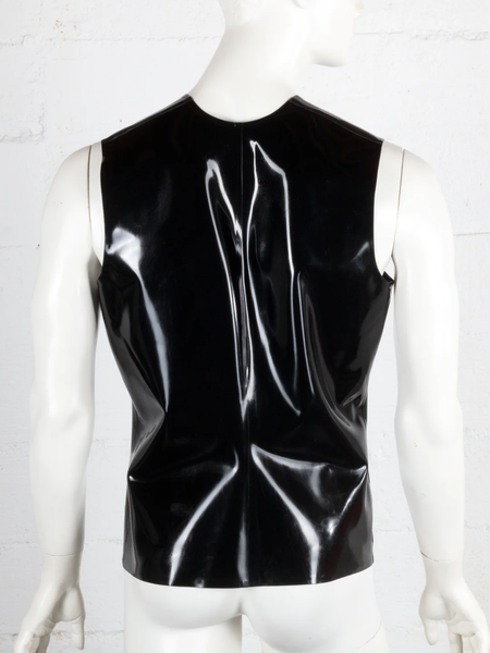 Contrast Chevron Latex Vest