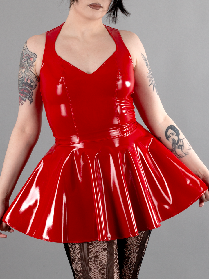 PVC Flare Dress