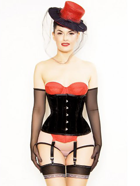 Velvet Underbust Corset