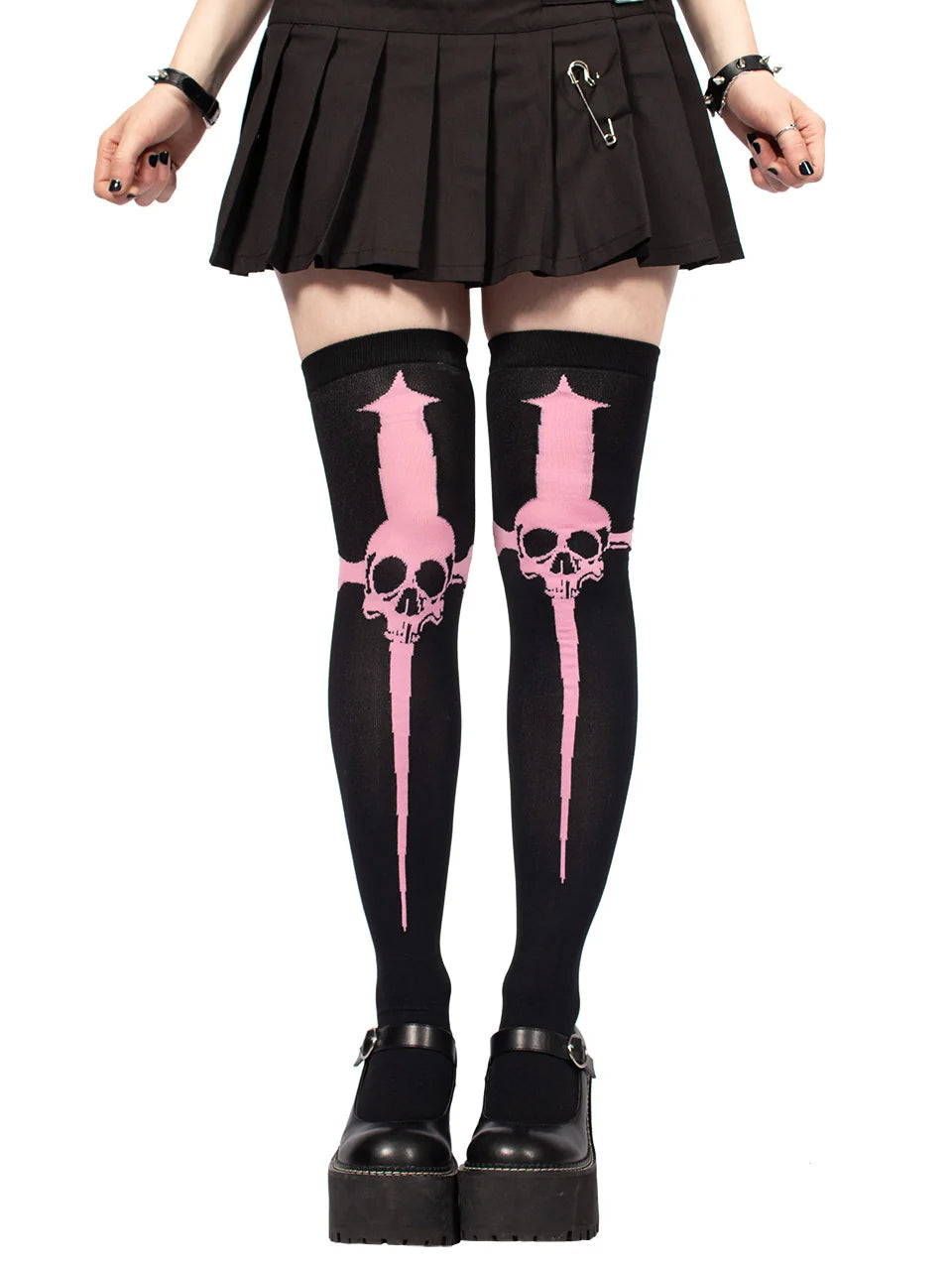 Dagger Thigh High Socks