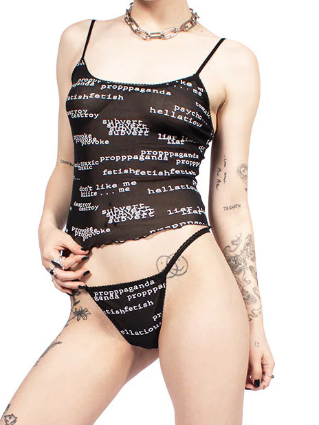 Subvert Cami and Thong Set