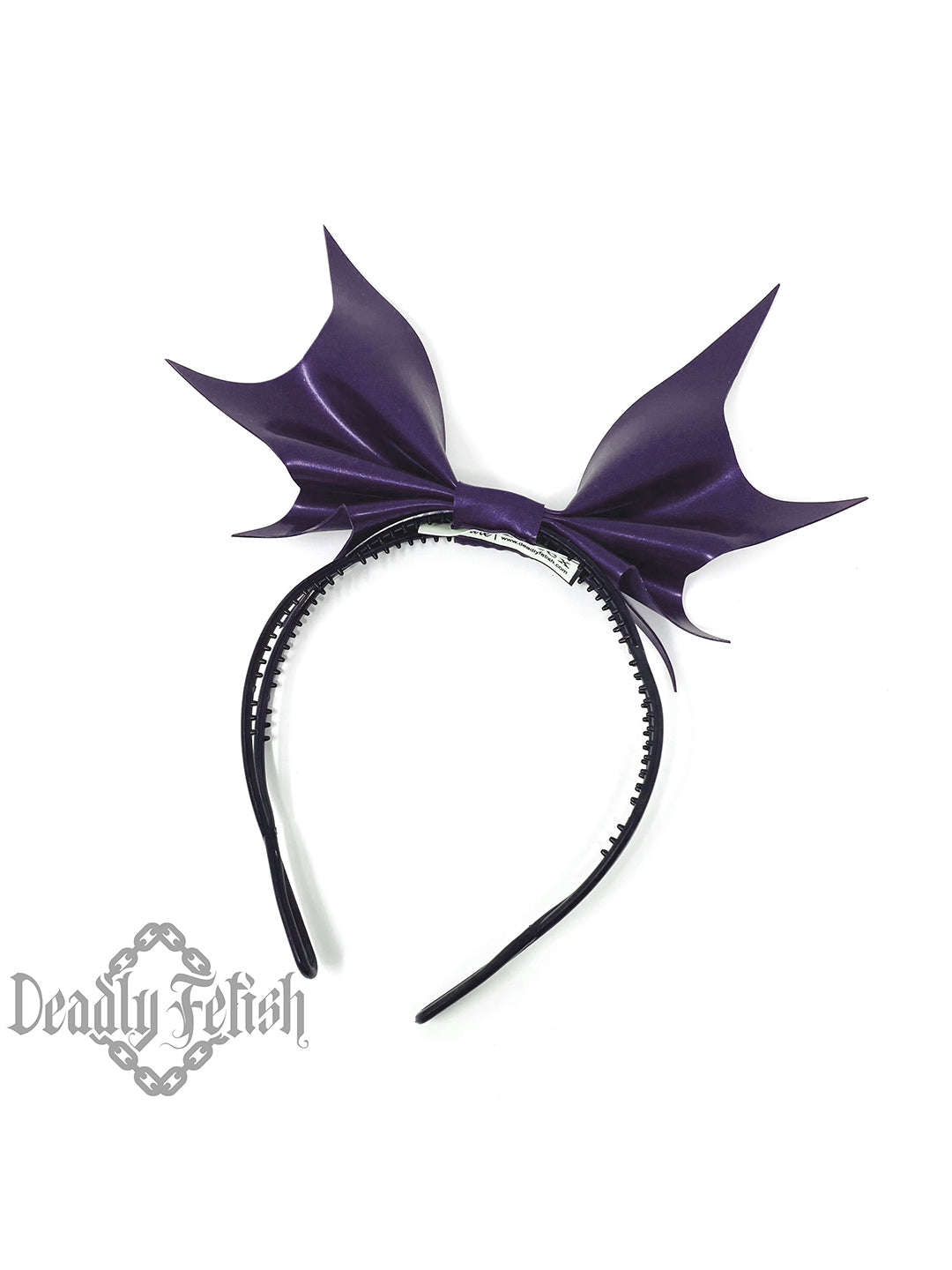 Deadly Fetish Made-To-Order Latex: Bat Bow Headband