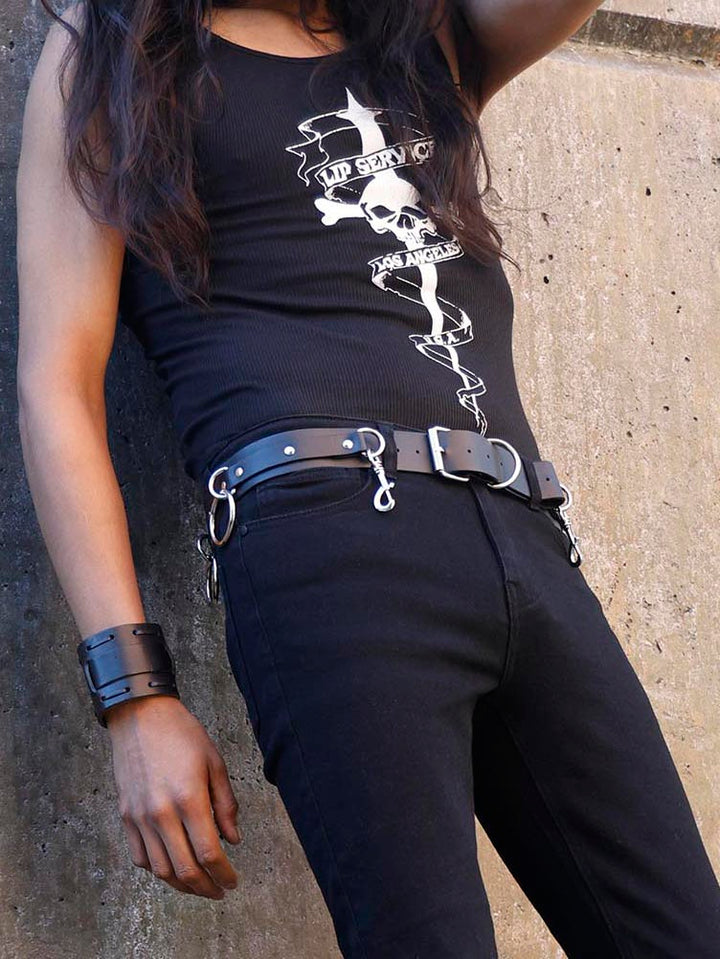 Vegan Leather Bondage Belt