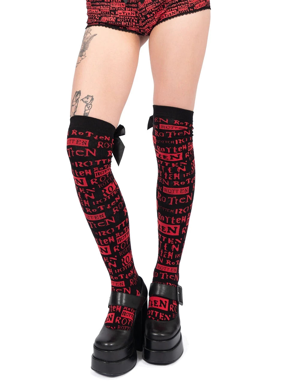 ROTTEN Thigh High Socks