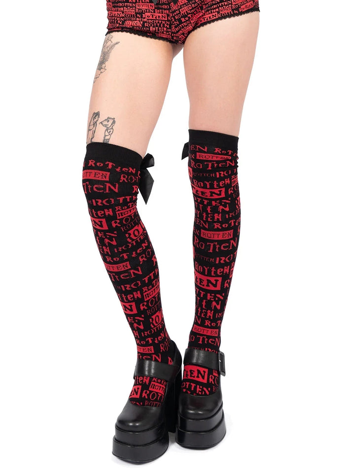 ROTTEN Thigh High Socks