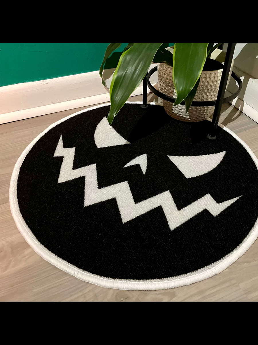 Pumpkin Face Rug