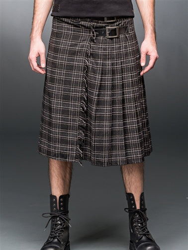 Buckled Plaid Kilt