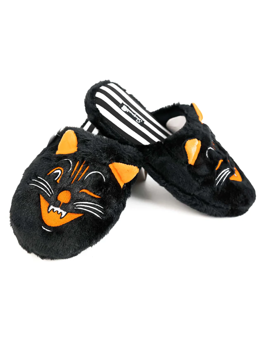 Fuzzy Cat Slippers