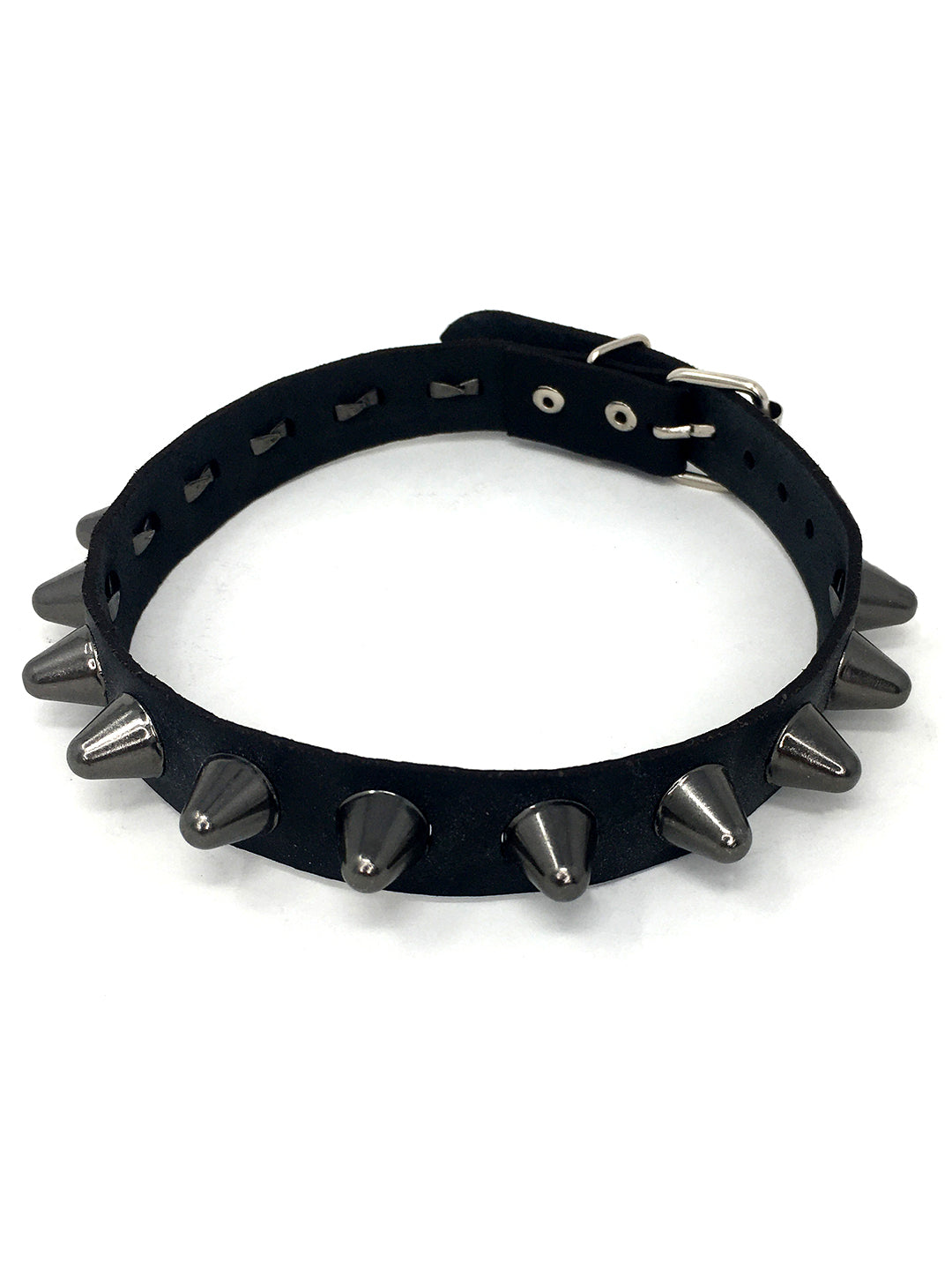 Leather Collar with UK77 Studs