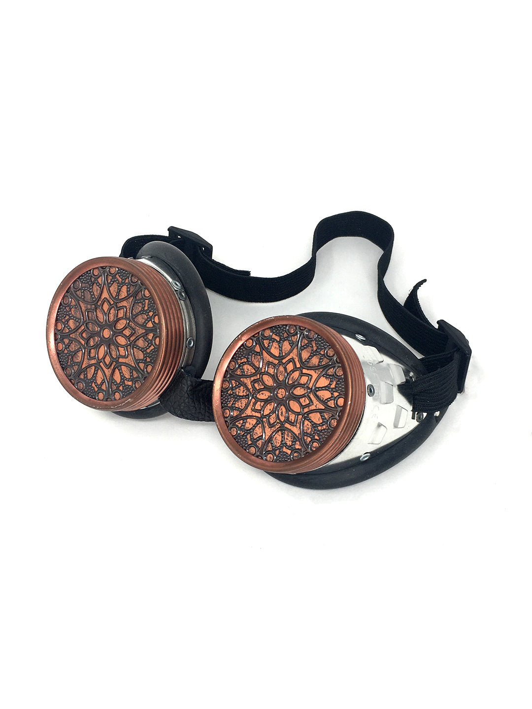 Metal Goggles with Copper Filigree