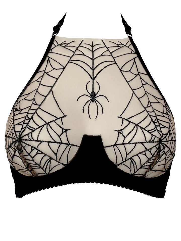 Spiderweb Halter Bra