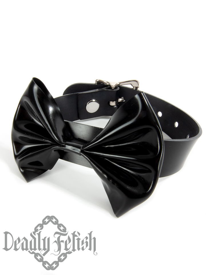 Deadly Fetish Made-to-Order Latex: Basic Bow Choker