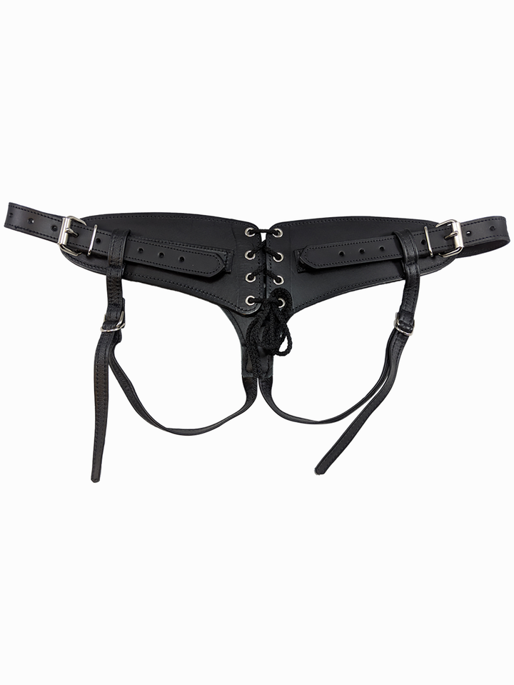 Premium Leather Strap On Harness