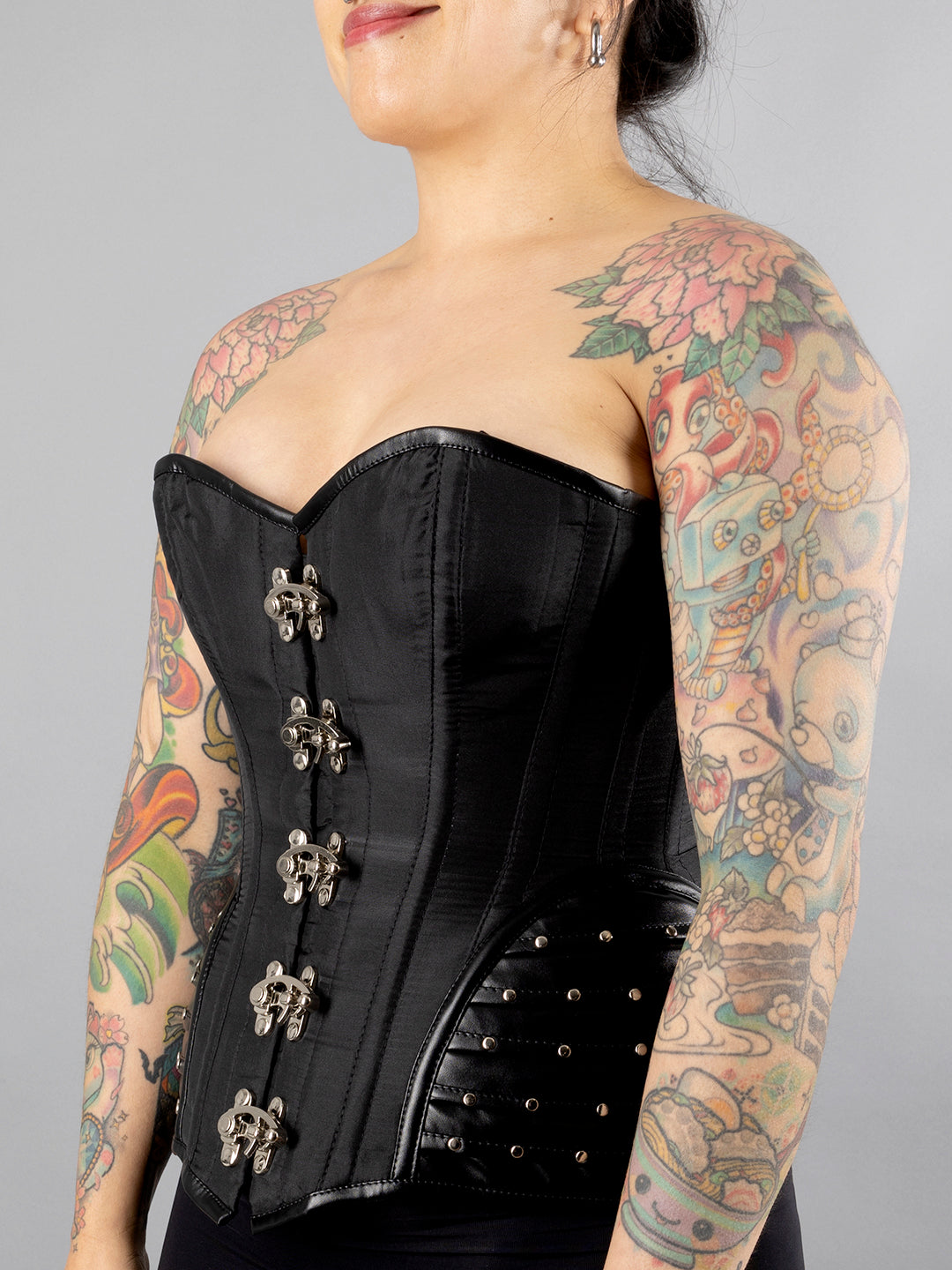 Warrior Taffeta Overbust Corset