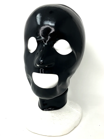 Latex Hood with Rounded Eyes, Nose and Mouth