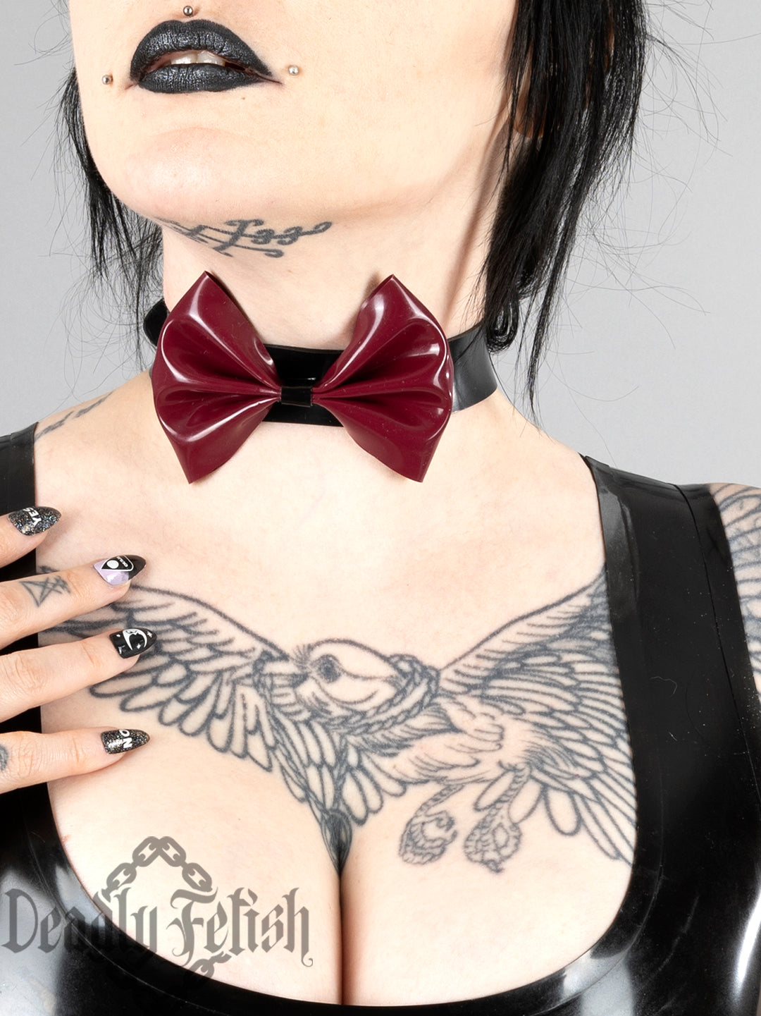 Deadly Fetish Latex: Basic Bow Choker
