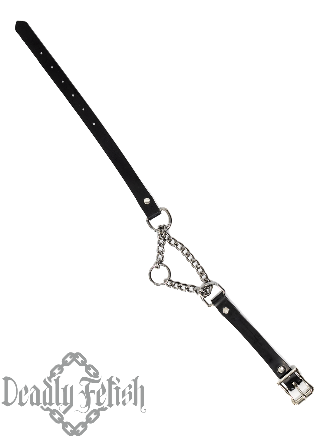 Deadly Fetish Latex: Basic Slim Martingale Choker