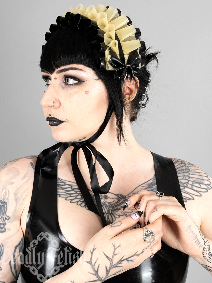 Deadly Fetish Latex: Latex Bat Bow Headdress