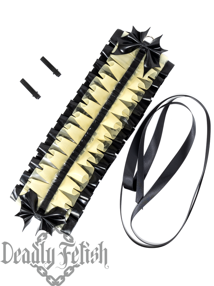 Deadly Fetish Latex: Latex Bat Bow Headdress