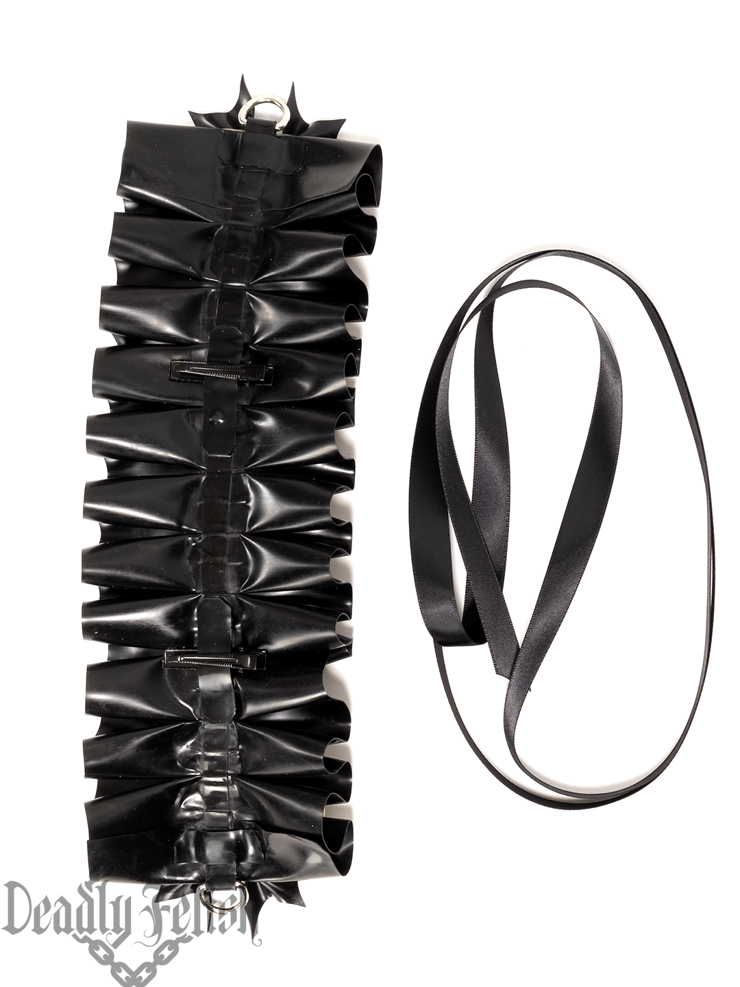 Deadly Fetish Latex: Latex Bat Bow Headdress