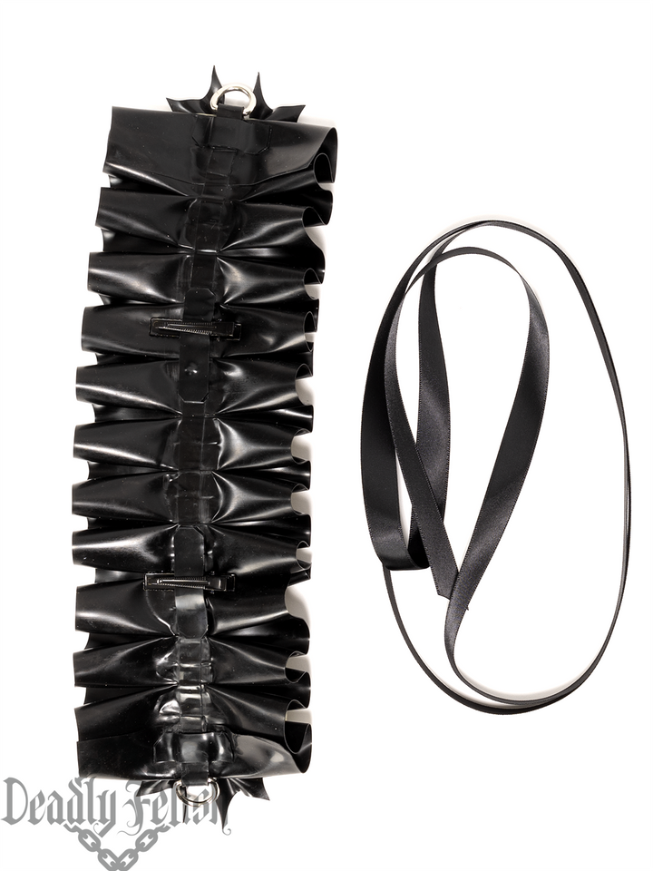 Deadly Fetish Latex: Latex Bat Bow Headdress