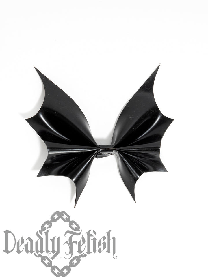 Deadly Fetish Latex: Large Bat Bow Clip