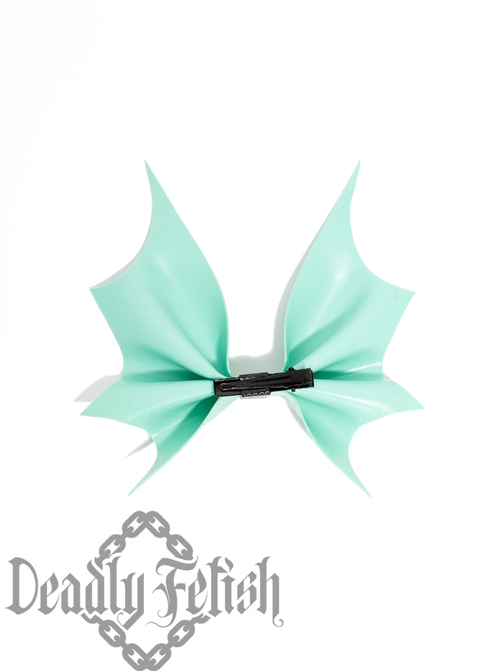 Deadly Fetish Latex: Large Bat Bow Clip