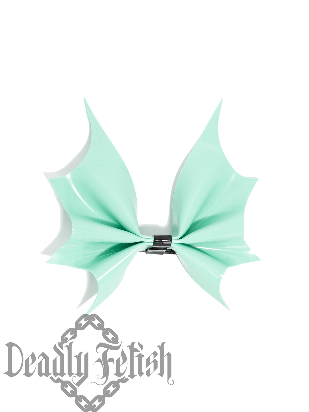 Deadly Fetish Latex: Large Bat Bow Clip