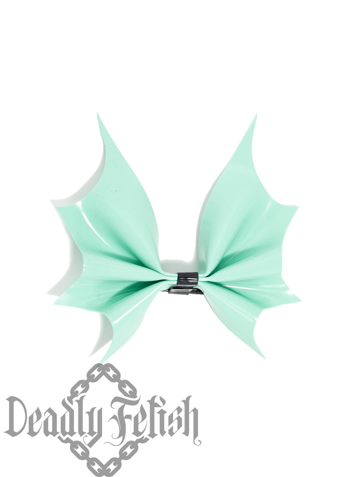 Deadly Fetish Latex: Large Bat Bow Clip