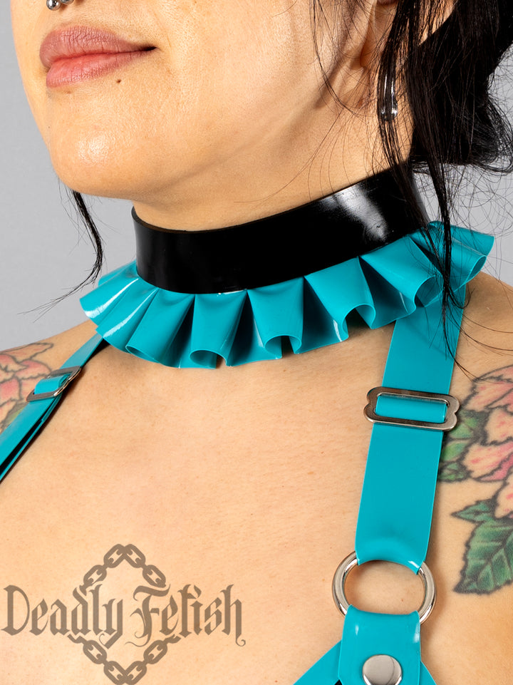 Deadly Fetish Latex: Basic Ruffle Choker