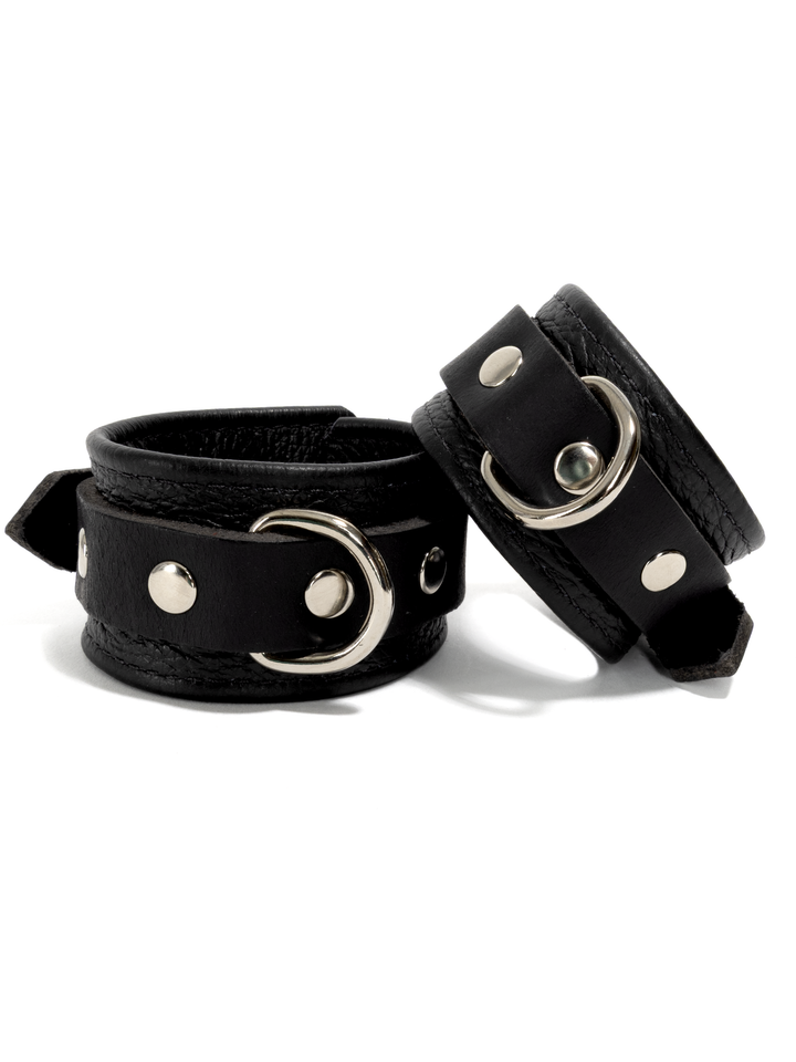 Leather Locking Wrist Cuffs