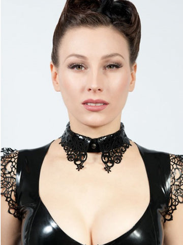 Latex Lace Collar Style Necklace