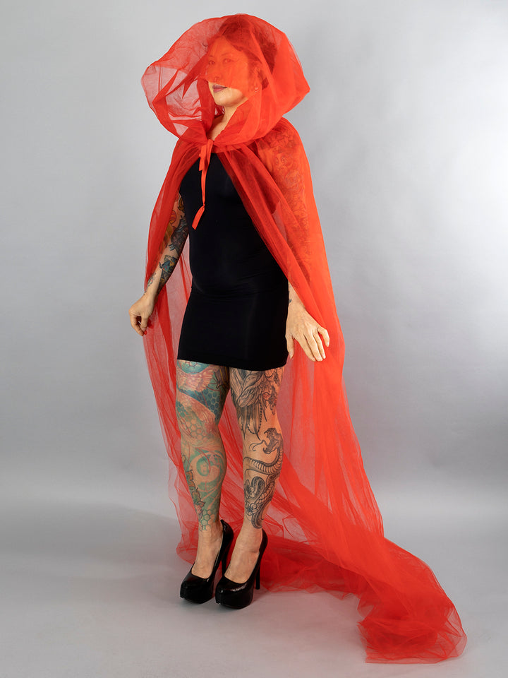 Tulle Hooded Cape