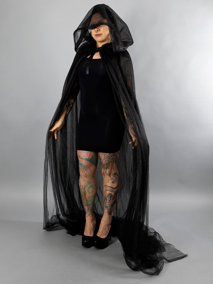 Tulle Hooded Cape