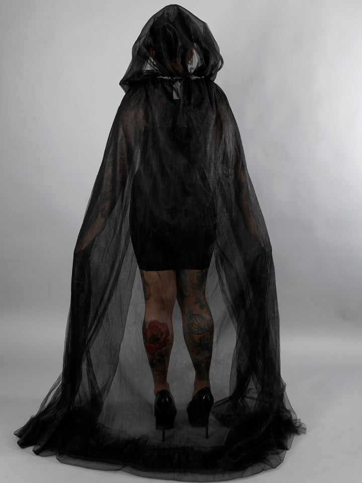 Tulle Hooded Cape