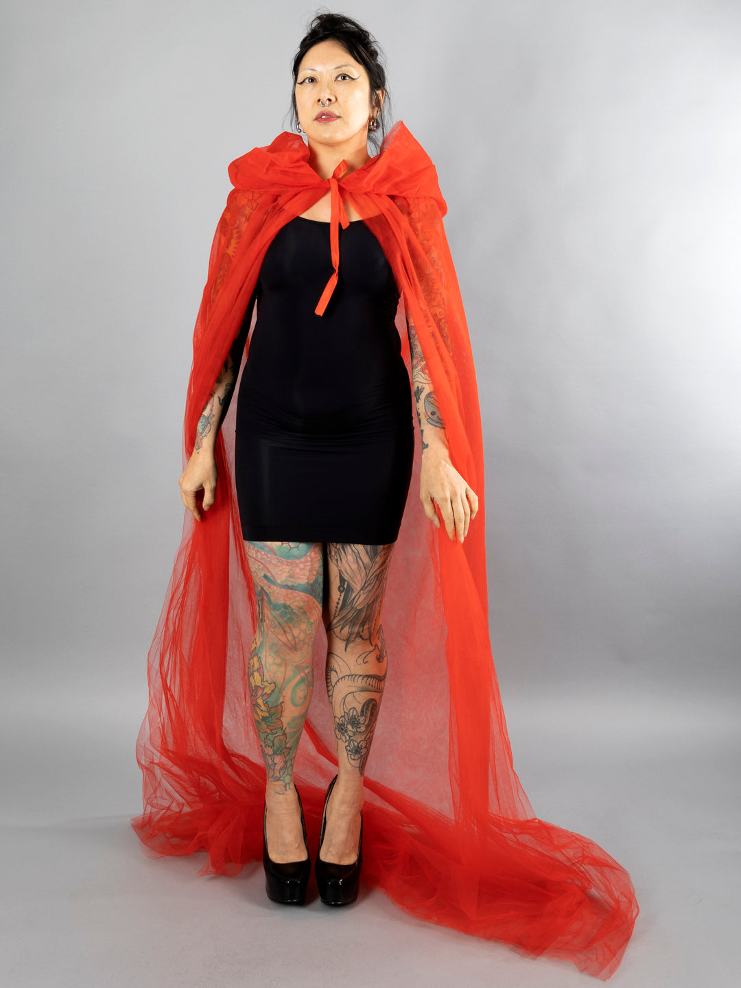 Tulle Hooded Cape