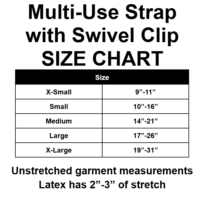 Deadly Fetish Made-to-Order Latex: Multi-Use Strap with Swivel Clips