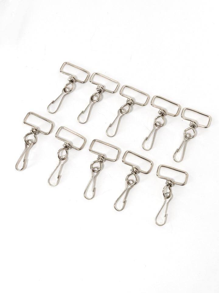 1" Nickel J-Hooks - Pack of 10