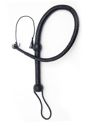 Leather Bullwhip with Nylon Tip