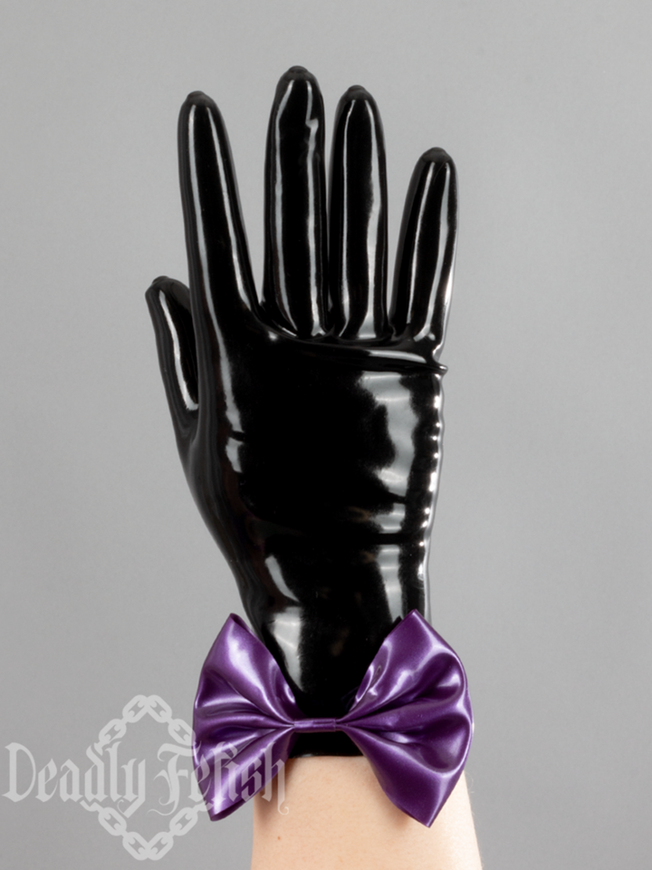 Deadly Fetish Latex: Gloves With Bows
