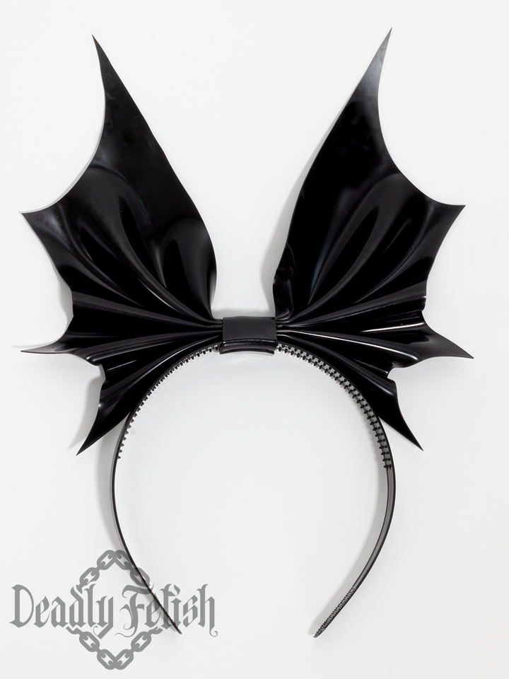 Deadly Fetish Latex: Bat Bow Headband